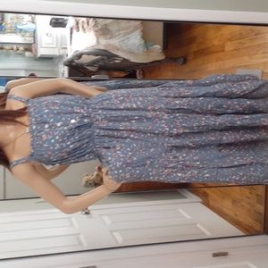 Robert Louis flirtatious, Southern Charm sleeveless tiered ruffle dress Sz L